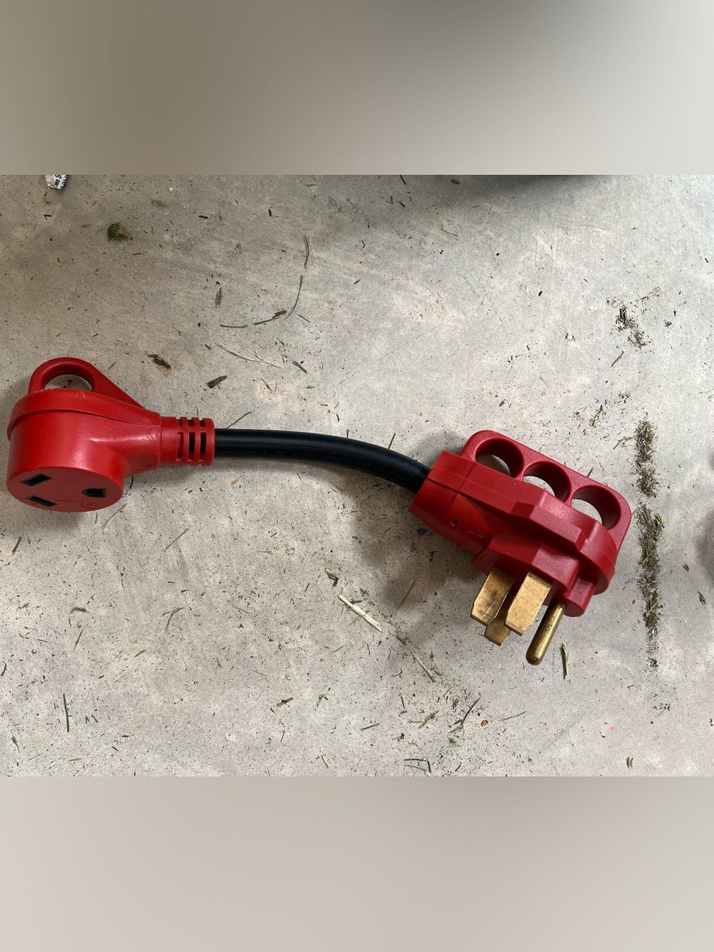 Red 3-Prong RV/Adapter Power Cord